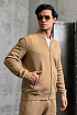 Кофта на молнии Kiton бежевого цвета