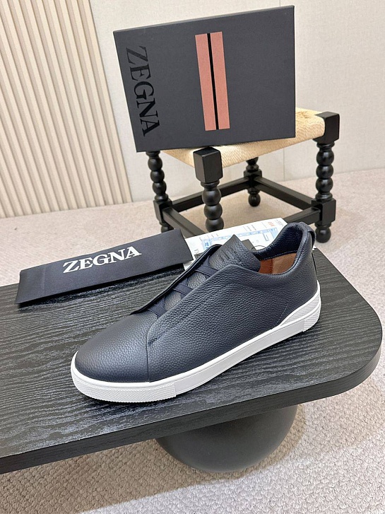 Мужские кроссовки Ermenegildo Zegna Triple Stitch - Navy