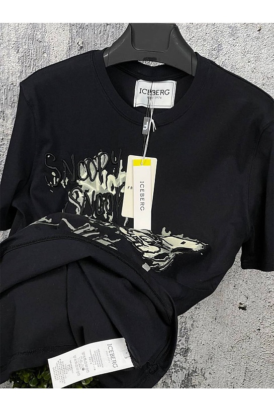 Мужская футболка Iceberg "Snoopy" - Black