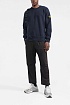 Мужской синий свитшот Stone Island с патчем на плече