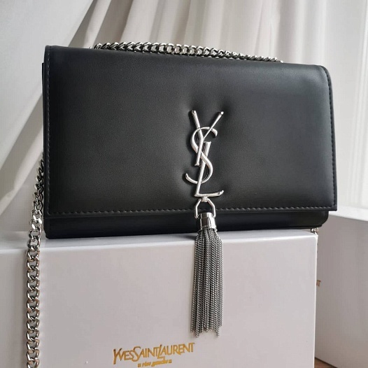 Женская сумка Yves Saint Laurent Kate 25x14 см - Black   