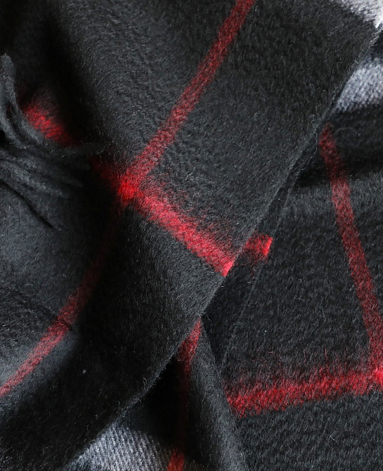 Шарф Burberry Check premium 168x30 см - Black