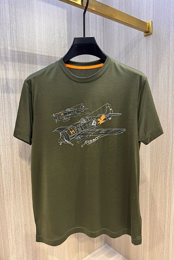 Мужская футболка Hermes Premium - Green   