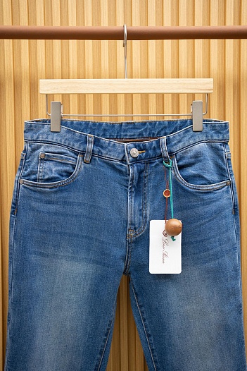 Мужские синие джинсы Loro Piana Premium   