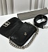 Женская сумка Balenciaga BB Soft Premium 23x14.5x4 см - Black / Silver