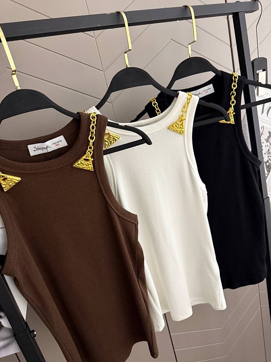 Женская майка Schiaparelli premium - Brown