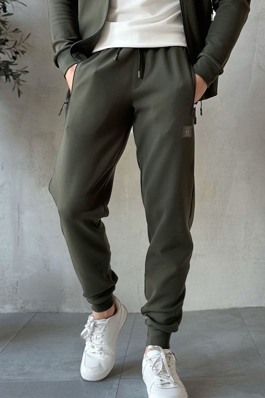 Спортивные штаны Armani Exchange logo-patch - Green