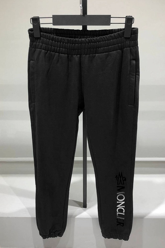 Чёрные спортивные штаны Moncler logo-print