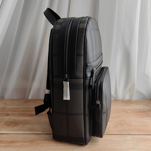 Кожаный рюкзак Burberry London Check 39х28x9 см   