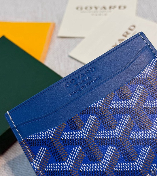 Кожаный кардхолдер Goyard Saint Sulpice premium 10.5x7 см