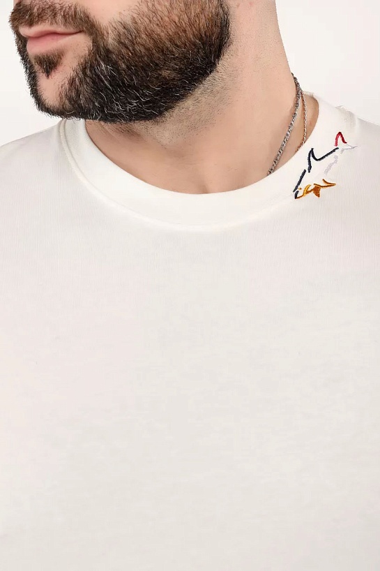 Мужская футболка Paul & Shark logo-patch - White