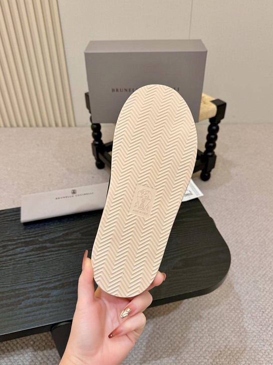 Кожаные шлёпанцы Brunello Cucinelli Crossover