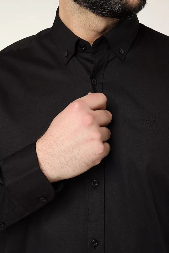 Мужская чёрная рубашка Armani Exchange