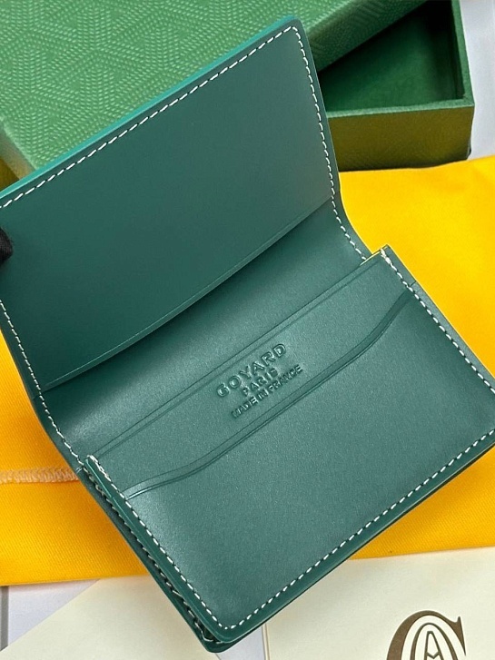 Кошелёк Goyard Malesherbes Premium 10.2x7x1.5 см - Green
