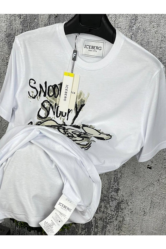 Мужская футболка Iceberg "Snoopy" - White