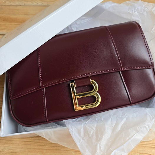 Кожаная сумка Balenciaga Hourglass 22x13 см   