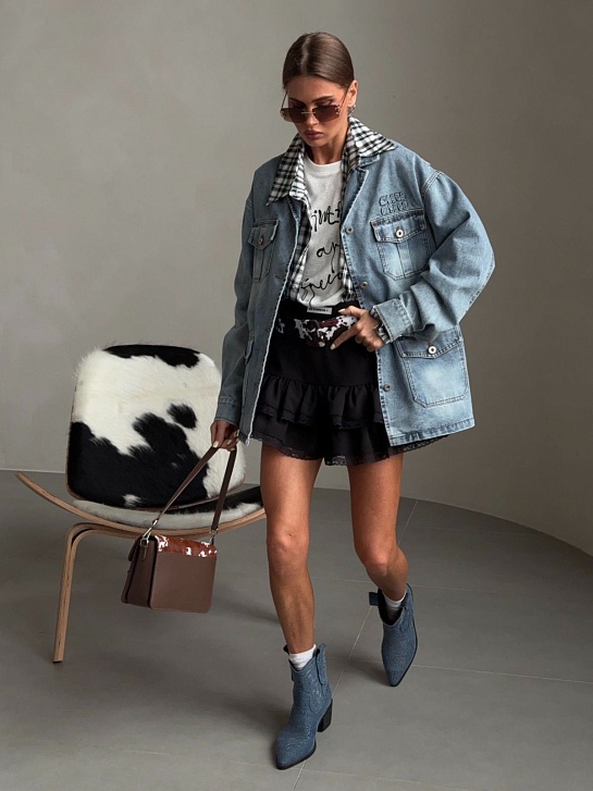 Женская джинсовая куртка MIU MIU