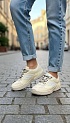 Женские кожаные кроссовки Balenciaga Hamptons Worn-Out premium