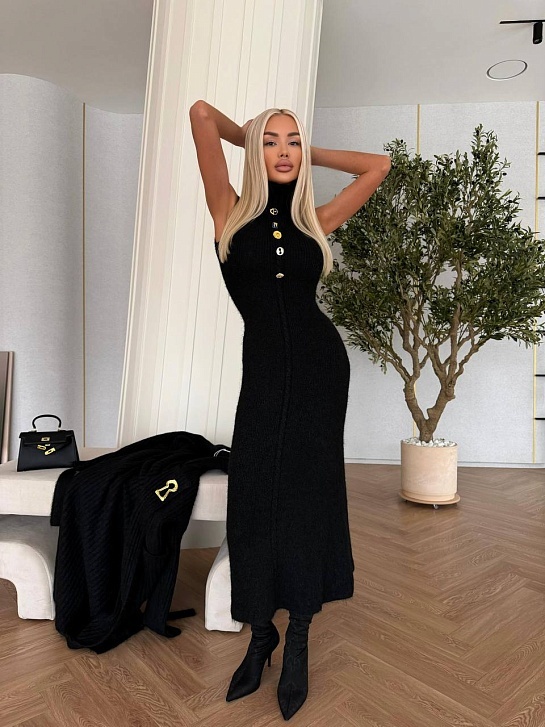 Женский костюм двойка Schiaparelli Premium - Black