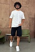 Чёрные джинсовые шорты Hugo Boss relaxed fit