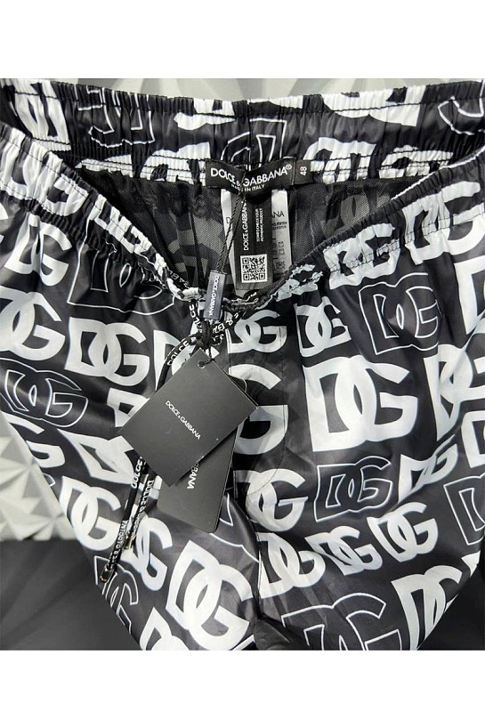 Мужские шорты Dolce & Gabbana monogram all-over - Black / White