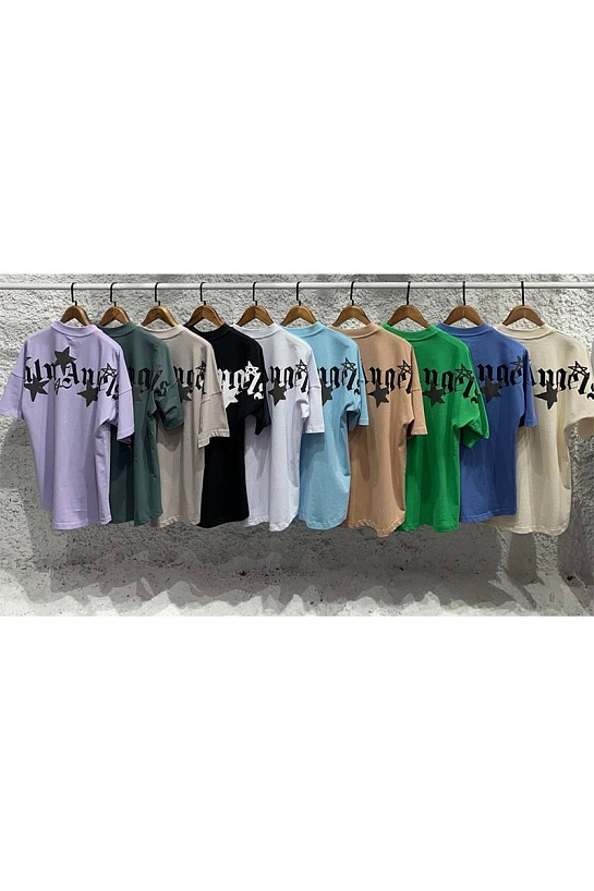 Оверсайз футболка Palm Angels Shooting Star - Dark Green