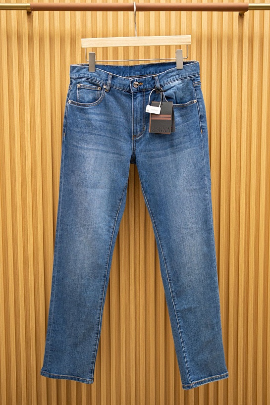 Мужские синие джинсы Zegna Premium