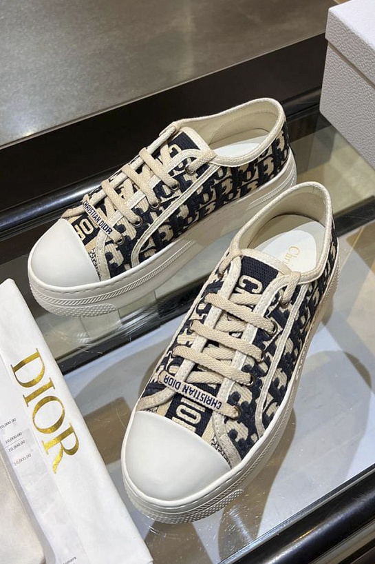 Женские кеды на платформе Dior Walk'n' premium
