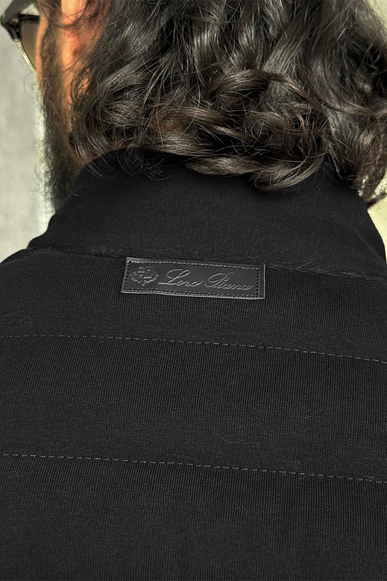 Чёрный двусторонний жилет Loro Piana