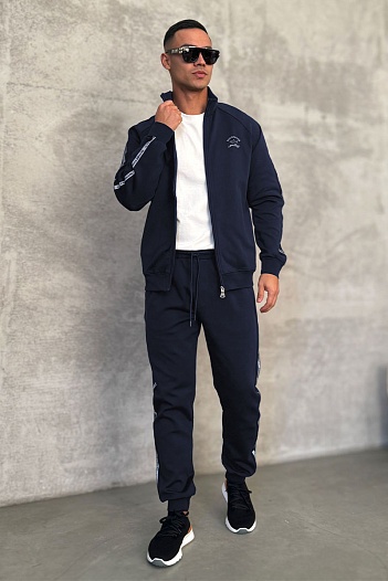Тёмно-синий спортивный костюм Paul & Shark   