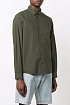 Мужская тёмно-зелёная рубашка Stone Island