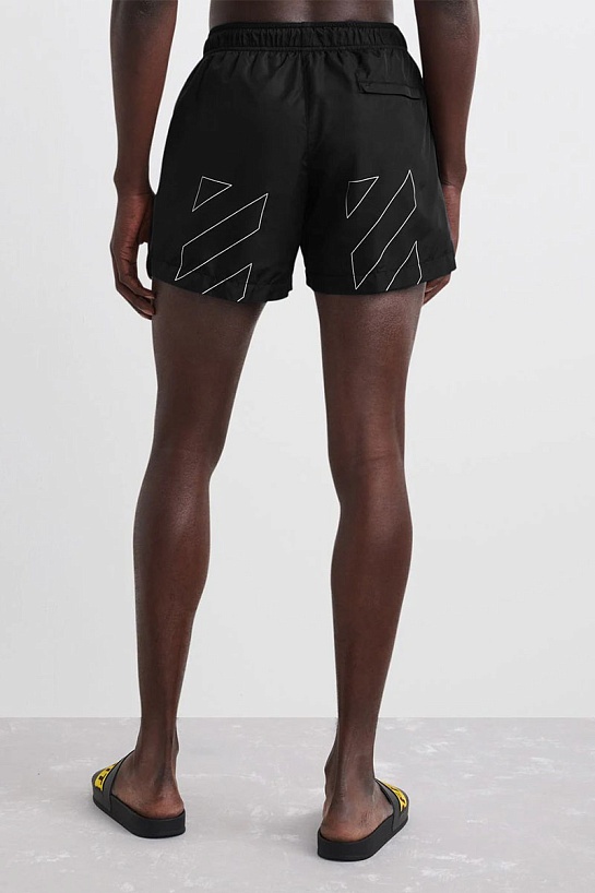 Шорты чёрного цвета Off-White Diagonals