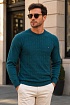 Мужской джемпер Tommy Hilfiger logo-embroidered - Green
