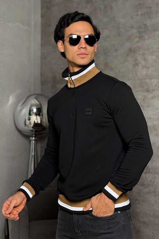 Мужской чёрный джемпер Hugo Boss