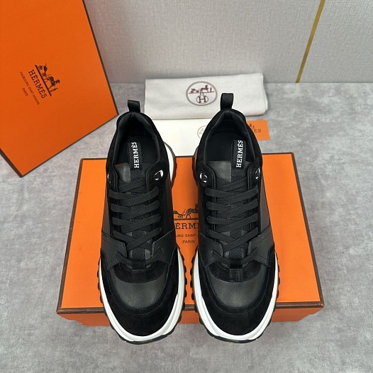 Мужские кроссовки Hermes Leader - Black   