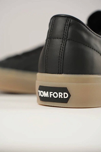 Кожаные кроссовки Tom Ford Cambridge - Black   