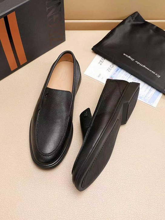 Мужские кожаные лоферы Ermenegildo Zegna