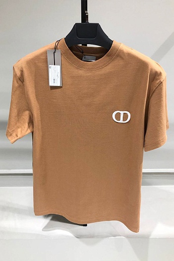 Мужская футболка Dior CD Icon - Brown   