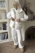 Женский костюм тройка на флисе Schiaparelli premium - White