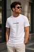 Мужская белая футболка Calvin Klein logo-print