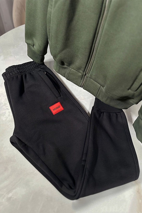 Утеплённые штаны на флисе Hugo Boss - Black