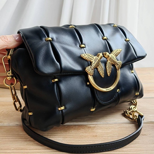 Женская кожаная сумка Puff 22x16 см (2 расцветки)   