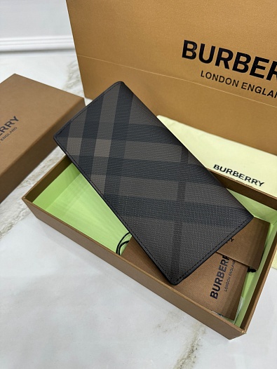 Кожаный бумажник Burberry Premium 19x10x2.5 см   