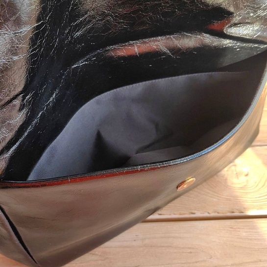 Кожаная сумка Balenciaga Monaco Chain 30x21 см - Gold