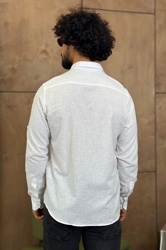 Мужская рубашка Роlо Ralрh Lаurеn белого цвета