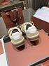 Женские замшевые кроссовки Loro Piana Premium - Beige