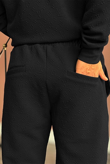 Спортивные штаны Louis Vuitton monogram all-over - Black   