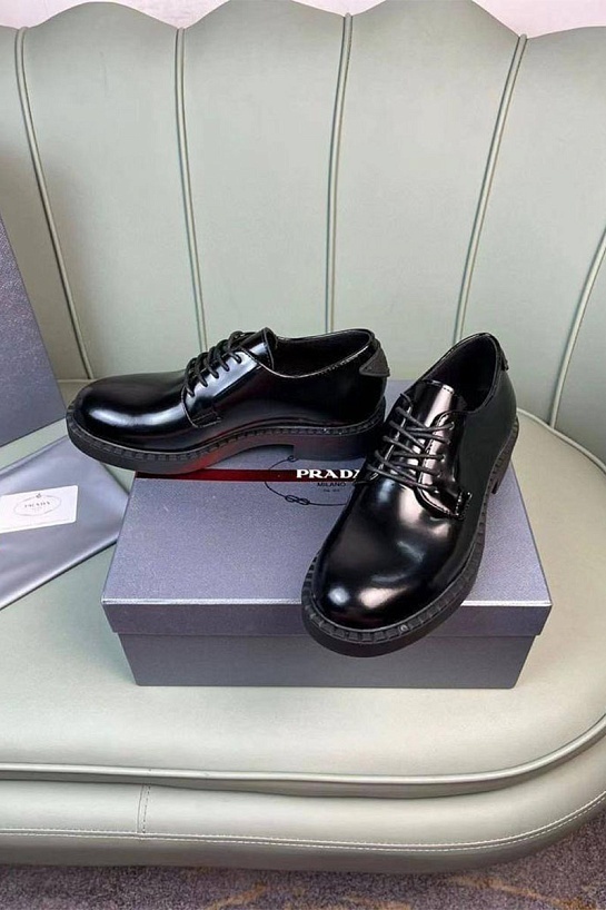 Мужские кожаные ботинки Prada Premium