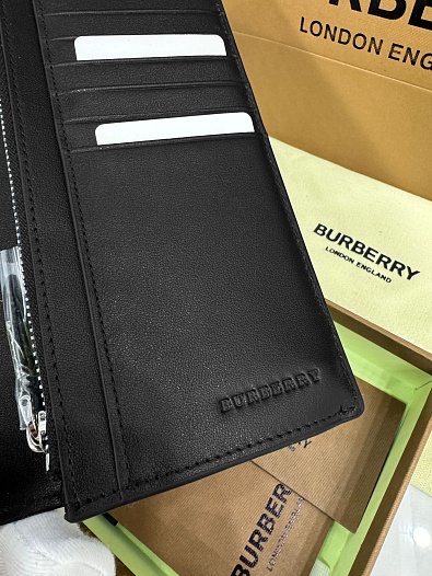 Кожаный бумажник Burberry Premium 19x10x2.5 см   