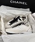 Женские кожаные кроссовки Chanel premium - White